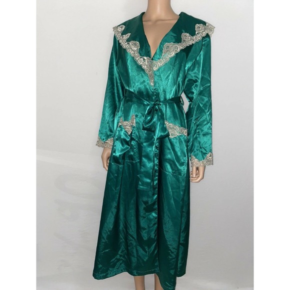 Victoria's Secret Victorian Robe Emerald Green - Picture 2 of 11